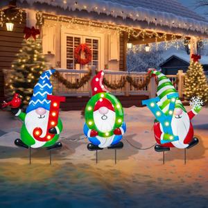 Gygot 3 Pcs Christmas Yard Garden Lawn