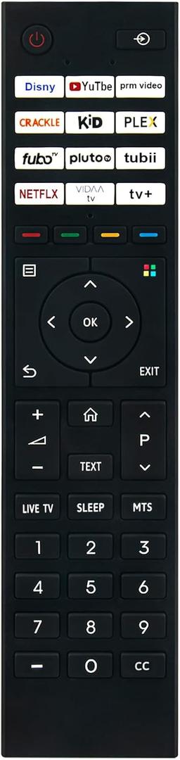 CT-95079 Replace Remote Control Applicable for Toshiba 32" 43" Class V35 Series LED Full HD Smart VIDAA TV 32V35MU 43V35MU