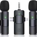 3 in 1 Wireless Lavalier Microphone for iPhone, Android & Camera, USB-C, Mini Microphone with Noise Reduction for YouTube, Live Stream, TikTok, Vlogs, Video Recording
