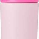 Owala Kids Flip Insulated Stainless-Steel Water Bottle with Straw and Locking Lid, 14-Ounce, Purple/Pink (Bunny Business)