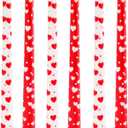 Valentine's Day Taper Candles Unscented Red Hearts Candlesticks 10 Inch Tall Set of 6 Special Valentines Day Gifts Valentine's Day Couple Dinner Table Decorations Wedding Anniversary Dcor