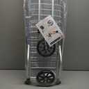 Qtqgoitem Lightweight Stair Climb Multipurpose 8 Wheel Aluminum Folding Utility Cart for Laundry, Shopping, Grocery, Transport up to 110 Pounds, Silver White (model: 6a6 0c3 bcb 03f 17d)