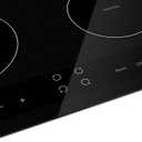 Empava 24 Inch Electric Induction Cooktop, 4 Burner Built-In Smooth Glass Stove Top with Power Boost, Touch Control, Timer, Child Lock, Residual Heat Indicator, Hardwired