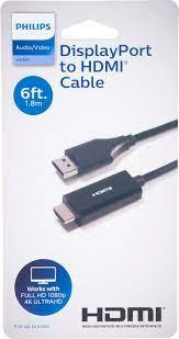 Philips Male Display Port to HDMI® Cable, 1 ct 