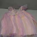 BGFKS Layered Tulle Tutu Dress for Toddler Girls,Baby Girl Rainbow Tutu Princess Skirt Set with Flower Headband.