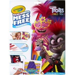 Crayola Trolls 2, Color Wonder Mess Free Coloring Pages & Markers, Gift for Kids, Age 3, 4, 5, 6 - Pack Of 2 Crayola Trolls 2, Color Wonder Mess Free Coloring Pages & Markers, Gift for Kids, Age 3, 4, 5, 6 - Pack Of 2