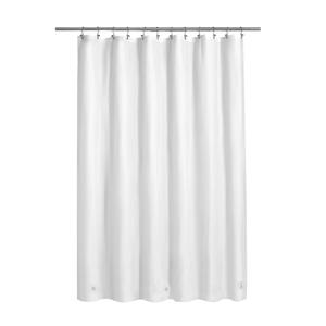Barossa Design White Shower Curtain Liner - Premium PEVA, BPA & PVC Free, No Chemical Smell, Lightweight Shower Curtain with 3 Magnets, Metal Grommets - White, Standard Size