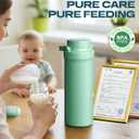 22oz Breast Milk Cooler Bottle for Travel & Outdoor Use, Portable Breastmilk Chiller with 24-Hour 360 Cooling, Larger Capacity with 2 Baby Bottles for Breast Milk Storage