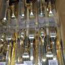 Pebble Gold Cutlery Set Disposable Flatware - Bulk Case of 768 (24 packs x 32) - Party, Catering & Event Use