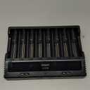 8 Slots 18650 Battery Charger XTAR VC8 Charger USB C 3A Fast Charger 21700 Battery Charger with LCD Display for 3.6V 3.7V Li-ion 10440 18700 26650 1.2V Ni-MH AA AAA C Full Set with QC3.0 Wall Charger