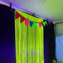 3 Pack 3.28ft x 6.56ft Glow in The Dark Party Decor Supplies for Wedding Birthday Baby Shower Bachelorette Banners DecorationsFluorescent Macaron Yello