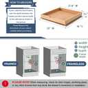 Pull Out Cabinet Drawers - 9x2 Size Options (10-29'W,18-21'D), Pre-Assembled with Soft Close Slides, Solid Beechwood, Easy Installation(DRAWER-23x16)