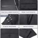 Cooper & Nelson Men's Suit 2 Piece Set, One Button Slim Fit Tuxedo with Jacket Pants Tie for Wedding, Business, Prom Dark Grey S
