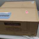 LEDIARY 30 inch Fandelier Caged Ceiling Fan with Light, Bladeless Ceiling Fan with Remote, Farmhouse Fan Lights Ceiling Fixtures for Kitchen, Bedroom, Outdoor(6 Speed, Timing)-Black