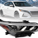 Jecoupoon Right Halogen Headlight Compatible with Sentra S/SV 2020-2022