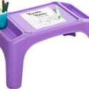 LapGear Turtle Table Kids Activity Lap Desk Tray with Storage Wells for Snacks, Play, Classroom and Sensory Toys - Purple - Style No. 20102 (Single Unit)