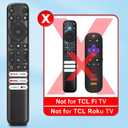 Voice Remote Only for TCL-Google-TV-Remote-Control Replacement,RC813 Remote Compatible with TCL 4k QLED/UHD/QD-Mini LED Series Smart TVs