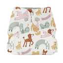 Esembly Cloth Diaper Outer, Swim and Waterproof Cloth Diaper Cover, Leak-Proof and Breathable Layer, Reusable with Snap Closure - Size 2 (7-17lbs), Off-Leash