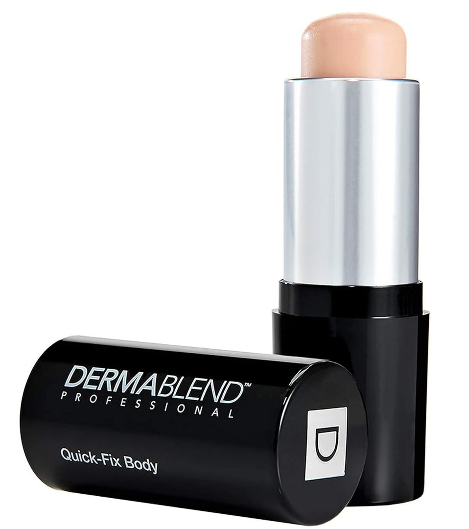 Dermablend Quick-Fix Body Makeup Full Coverage Foundation Stick, Water-Resistant Body Concealer for Imperfections & Tattoos, 0.42 Oz (0C Linen: For fair skin with cool undertones)