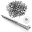 Frienda 2 Pound White Cabinet Screws Self Tapping Wood Star Drive Head Wood Lag Screws for Wall Cabinet, Furniture, Siding and Trim Plates Construction(#9 x 3 Inch)