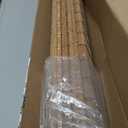 LazBlinds No Tools No Drill Cordless Bamboo Roman Shades, Light Filtering Window Treatment, Roll Up Bamboo Blinds for Window 34'' W x 64'' H, Brown