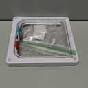 Thin Cat Door for Windows, Pet Doors and Sliding Door, Safety Pet Door with 4 Way Lock, Weatherproof Cat Flap for Thin Door and Wall(Medium, Outer Size 7.76 * 7.5 * 0.78in)