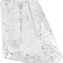 Crystal Flower Vase with Glacial Texture, Clear, Handcrafted Centerpiece for Wedding, Home Decor, Table Display