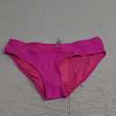 Zmart Women Low Rise Bikini Bottoms - Full Coverage Ruched Bathing Suit Swim Bottom Swimsuits Swimwear (Medium, Pink)