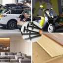 2 x 50pcs Black Nylon Cable Tie Buckle  Self-Locking Fasteners with Pin & Button, UV Resistant for Car Daily Fixing & Plastic Tie Applications (50)