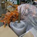 Artificial Olive Tree, Fall Tree for Outdoor Indoor Porch Entryway, Orange Potted Fake Tall Plants, Autumn Decoration for Home Office Party Thanksgiving Halloween, 6ft