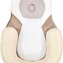 Adjustable & Portable Cozy Sleeping Bed - Ultra-Soft, Breathable Memory Foam Lounger for Daily Comfort (0-6 Months) - Travel-Friendly and Secure Floor Bed for Relaxing Naps (A-Brown)