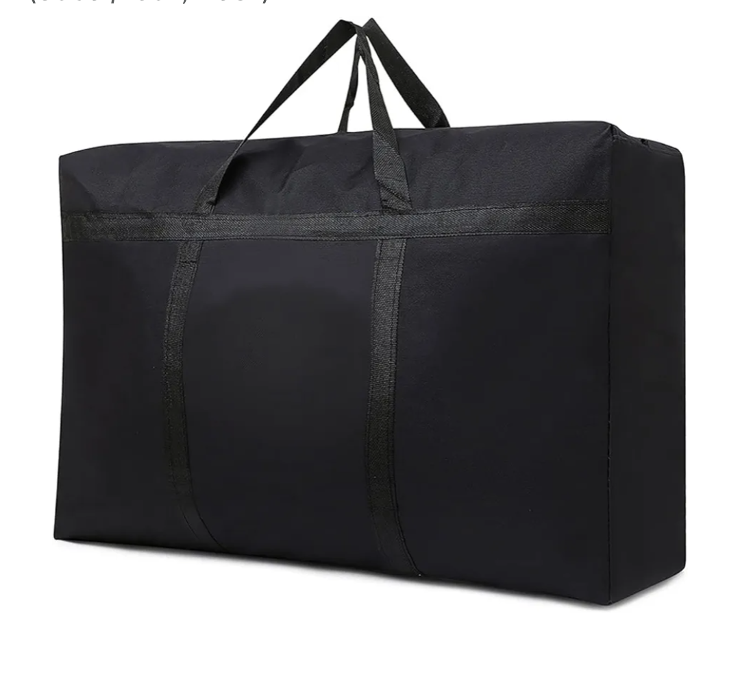 Multipurpose Extra Large Heavy Duty Storage Bags Duffle Bags for Space Saving Moving Storage (60Gal/230L, Black