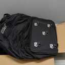 Expandable Extra Large Travel Oxford Duffel Bag with Wheels Waterproof Lightweight Traveling Foldable Suitcase (Black, L)