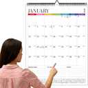 2026 Wall Calendar Extra Large 22"x17", Wall Calendar 2026-2027 from January 2026 to June 2027, Hanging 18 Month 2026-2027 Calendars Wall with Twin-Wire Binding for Home Office Planning Organisers