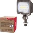 Backyard Lights Outdoor Security, 3rd Gen 16W UL Listed Landscape Lights, 1600Lumen LED Flood Light Outdoor Waterproof, 5000K Daylight White, 1/2" Knuckle Mount, 120V,