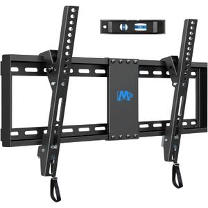 Mounting Dream UL Listed TV Mount for Most 37-75 Inch TV, Universal Tilt TV Wall Mount Fit 16", 18", 24" Stud with Loading Capacity 132lbs, Max Vesa 600 x 400mm, Low Profile Flat Wall Mount Bracket