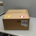 WUZUPS Chandelier Rustic Farmhouse Industrial Round Ceiling Pendant LED Light Fixture with Clear Glass Shades for Dining Room Kitchen Island Foyer Entryway, H 17" x W 13.4", E26 Base, Gold