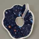 Soft Cat Cone, Adjustable Recovery Collar After Surgery to Prevent Licking Wound, Protective Cat Neck Cone, Comfortable Pet Elizabethan Collar for Cats Kittens and Puppies (M) (M (Neck: 8.5-11.6 in), Planet Pattern)