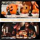 2 x 12pcs Halloween Candles, 6 Halloween Pumpkin Candles & 6 Halloween Witch Candle Tabletop Candle Decor Thanksgiving Candles Funny Spooky Candles for Home Halloween Decor