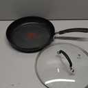 T-Fal Ultimate Hard Anodized Nonstick Fry Pan With Lid 10 Inch, Oven Broiler Safe 400F, Lid Safe 350F, Cookware, Kitchen, Home, Versatile Frying Pan, Skillet, Pots and Pans, Dishwasher Safe, Black