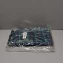 Navy Blue Green Plaid Table Runner, Linen Look Double Sided Printed Table Scarf 108x14 Inch, Seasonal Spring Holiday Modern Decoration for Living Room Outdoor Decor