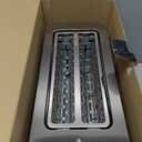 Mueller UltraToast Full Stainless Steel Toaster 4 Slice, Long Extra-Wide Slots for Bagels and Waffles, 6 Browning Levels, LED Display, Cancel/Defrost/Reheat Functions & Removable Tray, Kitchen Gadgets