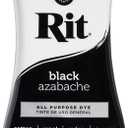 Rit Dye 88150 All Purpose Liquid Dye, Black, 8 Fl Oz (Pack of 3)