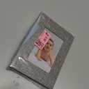 Small Photo Album 4x6,Linen Cover Slide-in Mini Photo Album Book Can Holds 100 4x6 Photos with 50 Black Sheets for Baby Family Pictures Artwork or Postcards Storage (Gray)