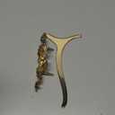 Gold Bowknot Plate Stand for Display Bow Iron Easel Display Picture Frame Holder Stand for Book Plate Photo Art Plaque for Cabinet Kitchen Counter Bar Restaurant Cafe (6 x 8 x 4 Inch)