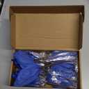 8 Pcs Christmas Flower Magnolia Flowers 8 Inch Artificial Poinsettia Stems Glitter Fake Magnolia Christmas Tree Decorations DIY Ornaments for Xmas Tree Party Wedding Holiday Decor(Blue)