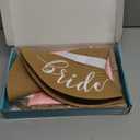 5 pc Bride Beach Bag Honeymoon Gift, Bachelorette Gifts for Bride, Bride to be Gifts, Bride Straw Sun Hat, Bag, Microfiber Towel, Silk Scarf, Sunglasses, Bridal Shower Gift (Bride Beach Gift Set)