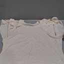 SHEWIN Womens Summer Tops Ruffle Short Sleeve T Shirts Casual Slim Fit, XL