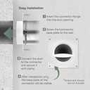 Vent Systems 4" inch Air Vent Duct Connector Flange Straight Ventilation Pipe Plastic Ducting Connector Plate For Cooling Heating Ventilation System HVAC With Valve