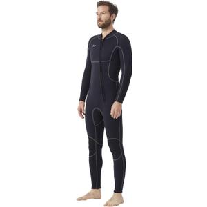 Hevto Men Wetsuits 3/ 2mm Neoprene Front Zip Full Wet Suit Keep Warm for Surfing Swimming SUP Snorkeling Diving (M2-Black, 3XL)